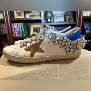 Gorgeous Golden Goose Superstar Swarovski sneakers. ~ SIZE 9